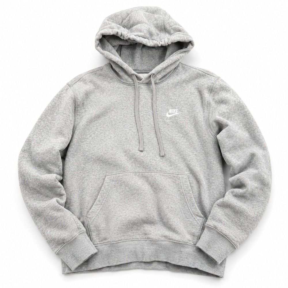 Nike Hoodie Long Sleeve Sweatshirt Heather Gray Size Small